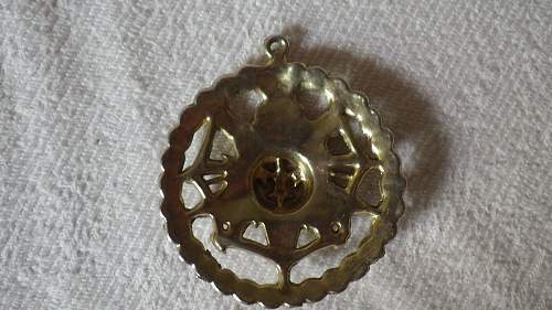 Strange large medal that I picked up. Need help to identify