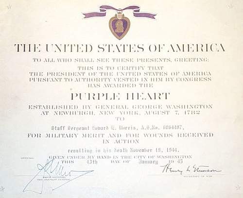 Purple Heart spanning three wars-Keeping it in the family