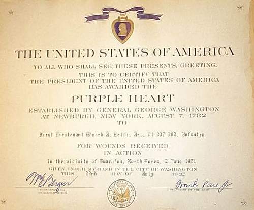 Purple Heart spanning three wars-Keeping it in the family