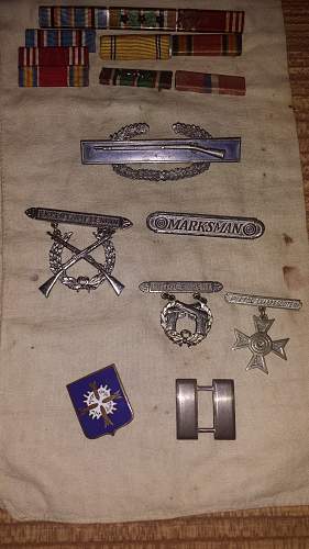 Combat Infantry Badges, Airborne Wings, and a few other things I picked up today
