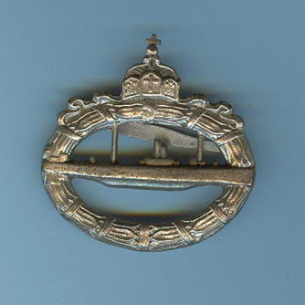 WW1 German Imperial U-Boat Badges in Sterling Silver