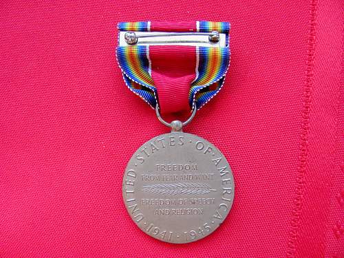 US Victory medal question