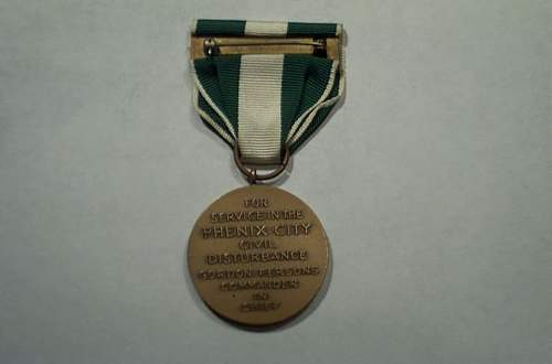 Phenix City Alabama Campaign Medal