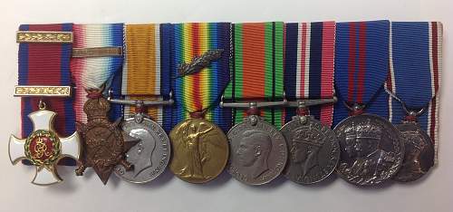 WW1 and WW2 DSO medal group RAMC