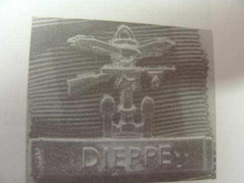 Dieppe Bar on Canadian Voluntary Service Medal