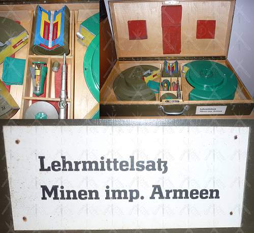 East German DDR/NVA Set of teaching aids (Kit) for landmines.