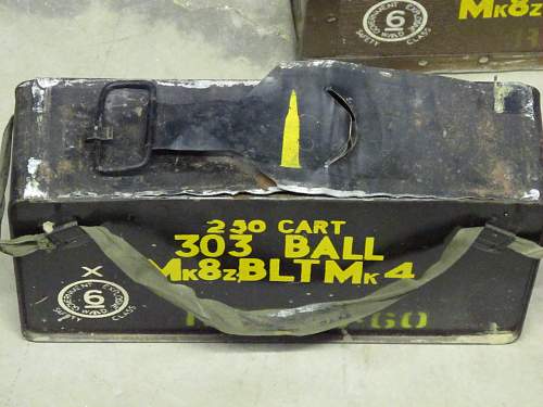 British 303 ammo box