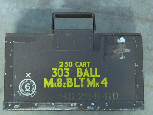 British 303 ammo box