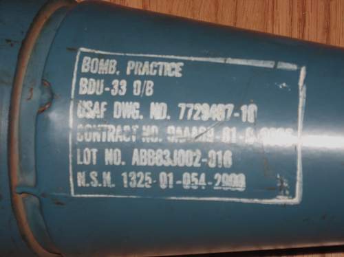 USAF Mk2 practice bomb
