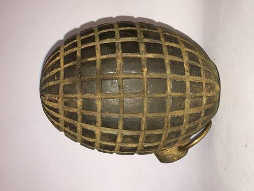 The &quot;type 2 infantry grenade&quot; Turkish ottoman empire grenade, (1914)