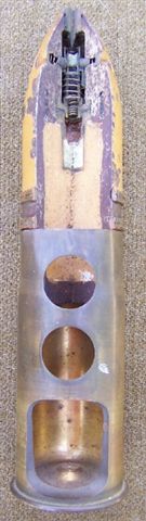 1922 Dated French sectioned 37mm Shell