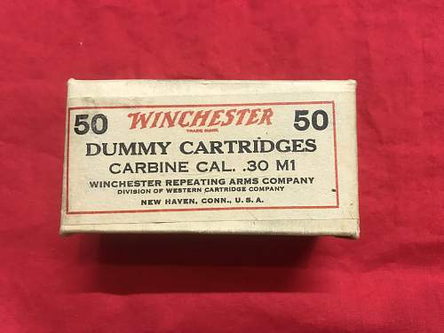 Winchester 30 Carbine Dummy Ammo Help Please
