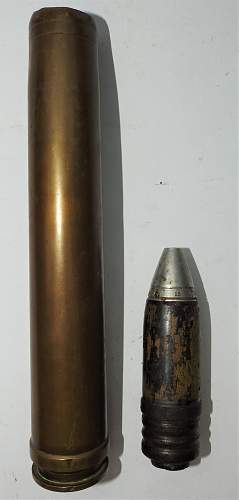37mm Flak round and muzzle