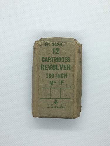 Box of British Revolver Ammunition