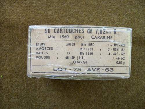 French &quot;SPAM CAN' M1 Carbine Ammo