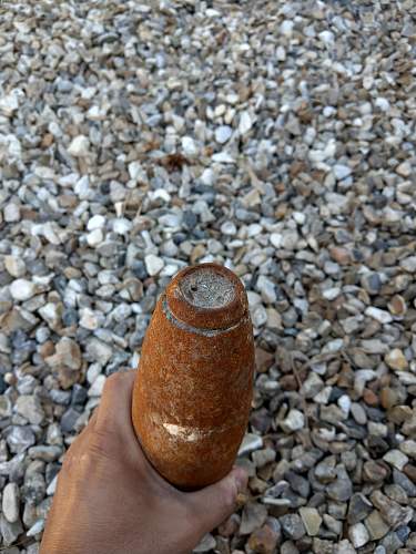 Found some rusted shells on beach in Normandy