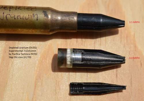 7.62 NATO depleted uranium rounds