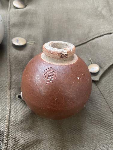 WW2 Japanese Type 4 ceramic grenade