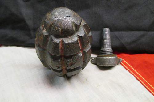 French F1 hand grenade