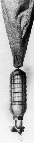 Fliegermaus / German Rifle Grenade Model 1914 used as bombs