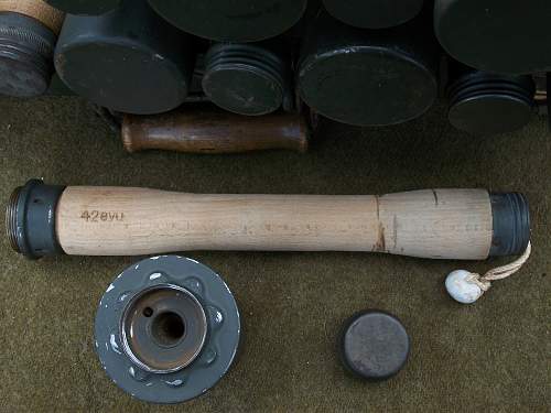 Suitcase of German WW2 M-24 Grenades