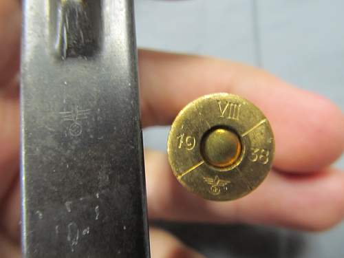 Nazi-marked Steyr M95 ammo and clip