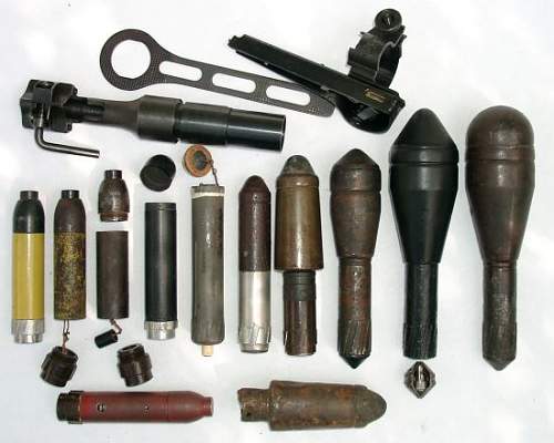 German rifle grenades and launchers