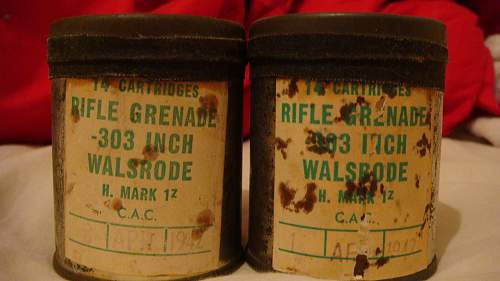 Rifle grenade, ranges and ammo info please