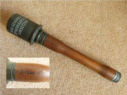 WW2 German stick grenade training tool???