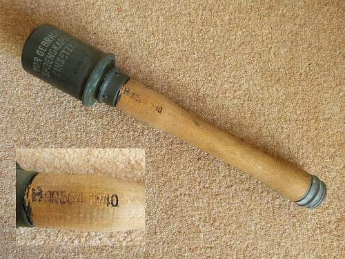 WW2 German stick grenade training tool???