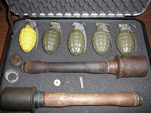 here's some U S GRENADES  &amp;  TWO M 24