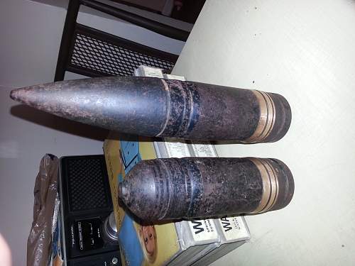 was wondering if somebody can help me identify these artillery shells