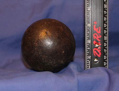 cannon balls  from a estate auction