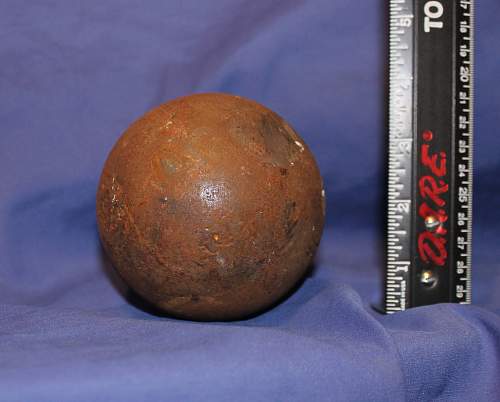 cannon balls  from a estate auction