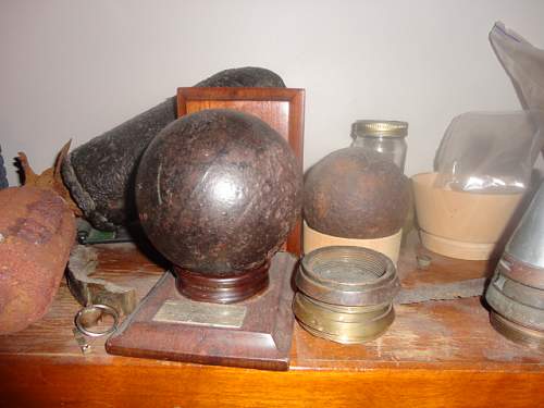 cannon balls  from a estate auction