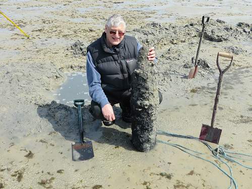 21cm shell head blown up in Jersey, Channel Islands