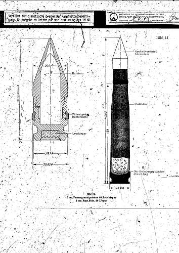 German 20mm (2cm) Panzergranate 40