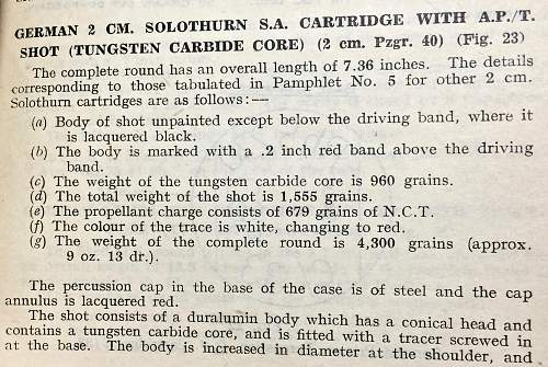 German 20mm (2cm) Panzergranate 40