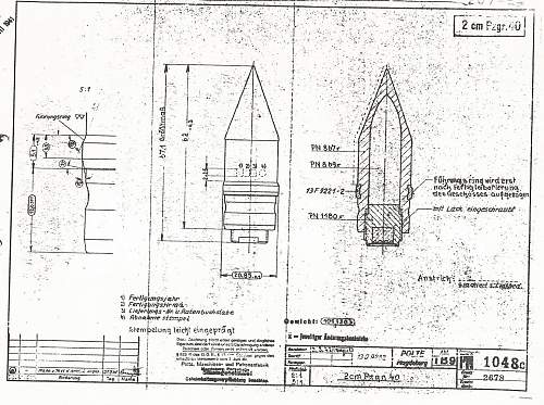 German 20mm (2cm) Panzergranate 40