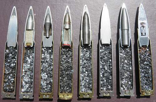 Sectioned 7.92 rounds.