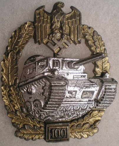 Numberd Panzer Badge Silver Fake Gallery