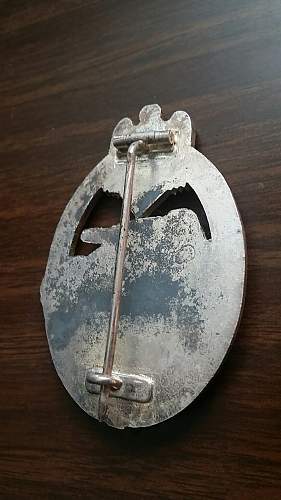 Panzerkampfabzeichen in silver