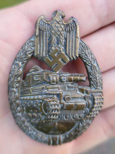 Panzerkampfabzeichen in Bronze, EWE