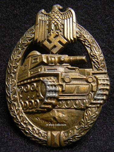 Panzerkampfabzeichen in Bronze, EWE