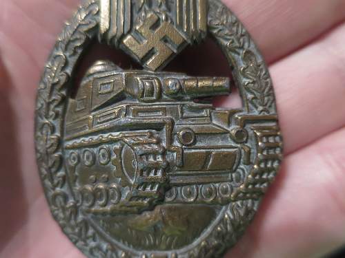 Panzerkampfabzeichen in Bronze, EWE