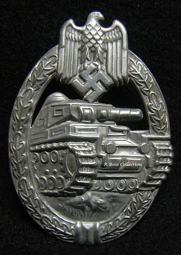 Panzerkampfabzeichen in Silber, B.H. Mayer