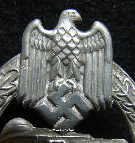 Panzerkampfabzeichen in Silber, B.H. Mayer