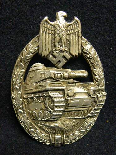 Panzerkampfabzeichen in Silber, CE Juncker 1.1.2, NS
