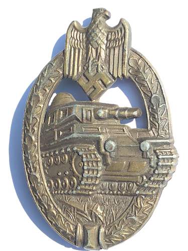 1st Panzerkampfabzeichen in Bronze