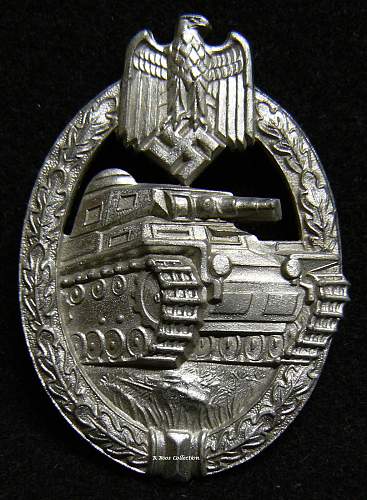 Herman Aurich Panzerkampfabzeichen in Silber